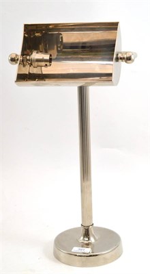 Lot 391 - Plated adjustable desk lamp