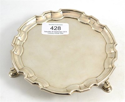 Lot 428 - 1733 Edward Feline silver card tray