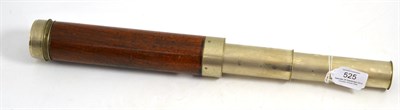 Lot 525 - * A 19th century rosewood cased telescope