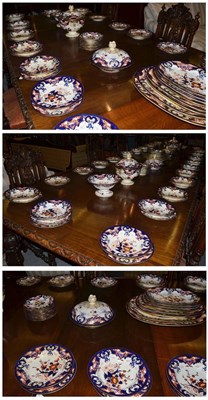 Lot 564 - An extensive 19th century Derby Japanese dinner service to include three vegetable dishes and...