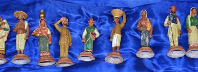 Lot 571 - Eleven early 20th century Indian company figures