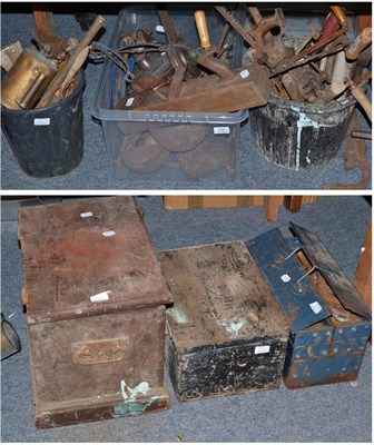 Lot 638 - Quantity of assorted hand tools including stone masons chisels