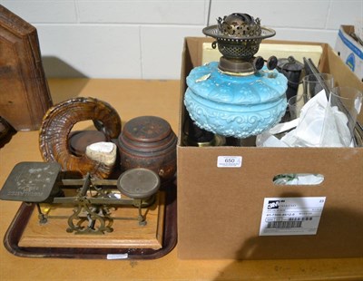 Lot 650 - * Two brass miner's lamps, a Pelham puppet, two albums containing newspaper cuttings and...