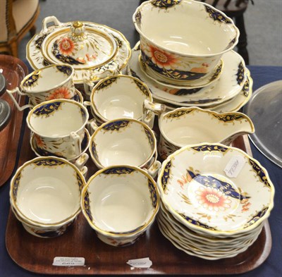 Lot 699 - A 19th century English porcelain tea service, pattern number 2/1305