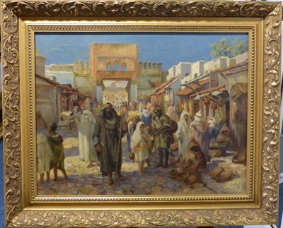 Lot 1009 - Arthur Henry Jenkins (1870-1941) ";Tangier";, signed and dated, 1902, oil on canvas, 41cm by 53.5cm