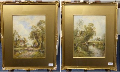 Lot 1011 - Henry James Kinnaird (fl.1880-1908) ";**** Church by Thames";; ";Sussex";, each signed,...