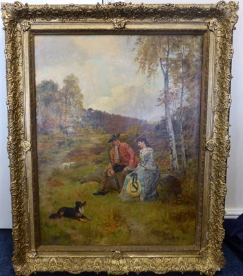 Lot 1021 - Attributed to Henry John Yeend King RBA, VPRI,ROI, (1855-1924)  ";The Proposal";, signed, oil...