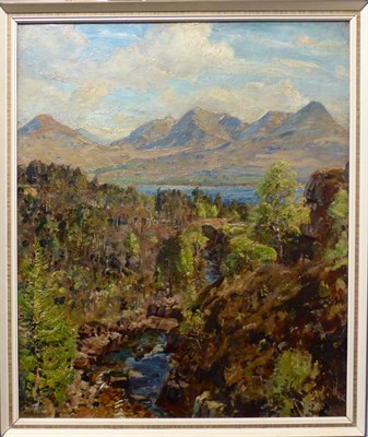 Lot 1049 - Herbert Royle (1870-1958) Torridon Scotland, signed, oil on canvas, 59.5cm by 49.5cm...