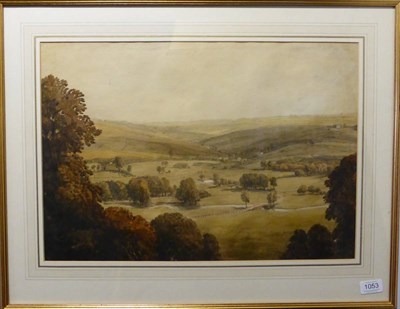 Lot 1053 - Attributed to James Pattison Cockburn (1778-1847) A view of the Yorkshire Dales, pencil and...