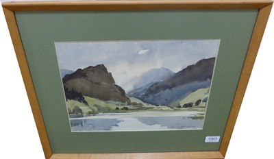 Lot 1063 - Edward Wesson RI, RBA, RSMA (1910-1983) ";Rannerdale Knotts and Crummock Water";, signed,...