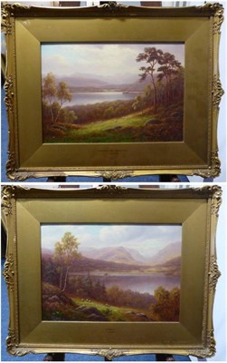 Lot 1065 - Everett William Mellor (1878-1965) ";Windermere and Langdale Pikes";, ";Grasmere";, signed, oil...