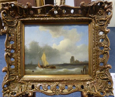 Lot 1070 - Attributed to Abraham Hulk Snr. (1813-1897) Shipping scene, signed, oil on panel, 14.5cm by 18cm