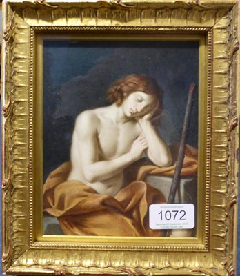 Lot 1072 - After Guercino (19th century) Endymion, gouache and gum arabic on ivory, 16.5cm by 13cm The...