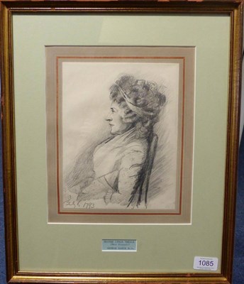 Lot 1085 - After George Dance RA (1741-1825) Portrait of Hester Lynch Thrale née Salusbury (Mrs Piazzi), head