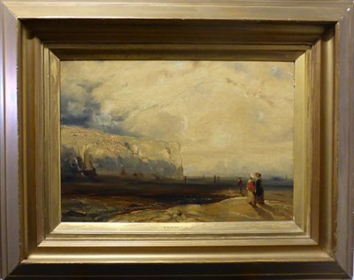 Lot 1086 - After Richard Parkes Bonnington (1802-1828) ";Sunset in the Pays de Caux";, oil on canvas,...