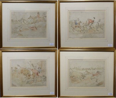 Lot 1129 - Hablot Knight Browne (1815-1882) ";Oh what a falling off was there my countryman";, signed Phiz and