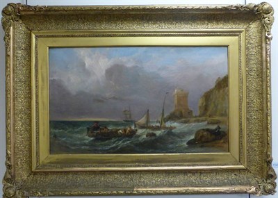 Lot 1149 - Attributed to William Clarkson Stansfield (1793-1867) Shipping off France, signed and...