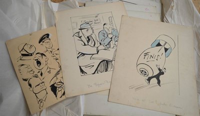 Lot 1161 - Herbert Samuel ";Bert"; Thomas MBE (1883-1966) A caricature head study of Adolf Hitler...