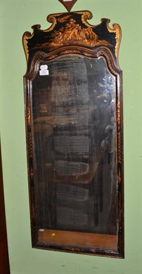 Lot 1258 - A 1920's Japanned pier glass