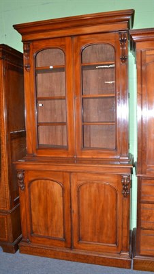 Lot 1261 - Victorian mahogany bookcase