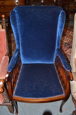 Lot 1315 - Mahogany Liberty style chair