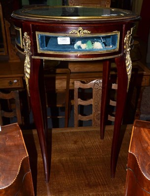 Lot 1380 - Mahogany and gilt metal mounted bijouterie table