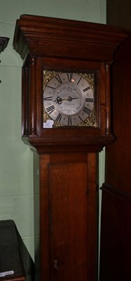 Lot 1401 - An oak thirty hour longcase clock, signed Stepn Blackburn, Oakham, circa 1760, caddied...