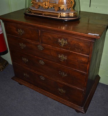 Lot 1422 - An 18th century walnut chest