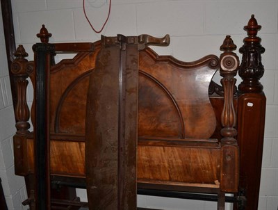 Lot 1459 - * Two Victorian carved mahogany headboards, 154cm wide