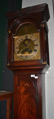 Lot 1460 - A 19th century mahogany eight day, longcase clock, with sunburst inlay, case and dial signed Baker