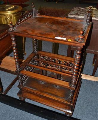 Lot 1471 - * Victorian walnut Canterbury