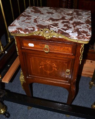 Lot 1476 - French bedside cabinet