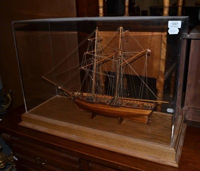 Lot 1497 - Model of a ship titled ";Scottish Maid, 1839"; made by John Brian Beswick, dated 1989,...