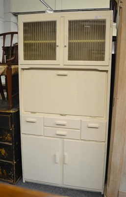 Lot 1511 - * An 1950's white-painted kitchen cabinet