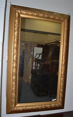 Lot 1515 - Victorian gilt and gesso rectangular wall mirror, 171cm high