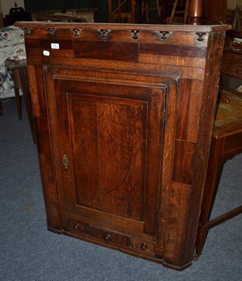 Lot 1561 - Oak corner cupboard