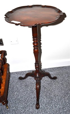 Lot 1656 - George II style pedestal with pie crust moulded edge