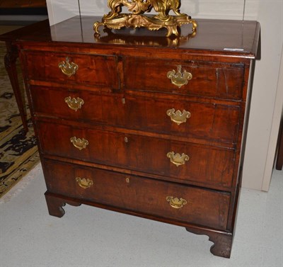 Lot 1671 - Early 18th century walnut chest