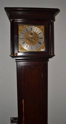 Lot 1691 - An eight day longcase clock, signed Hen Stockar, London, early 18th century, flat top pediment,...