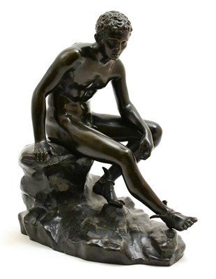 Lot 82 - Bronze figure of Mercury, height 30cm