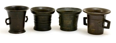 Lot 90 - Four 17th century and later bronze mortars