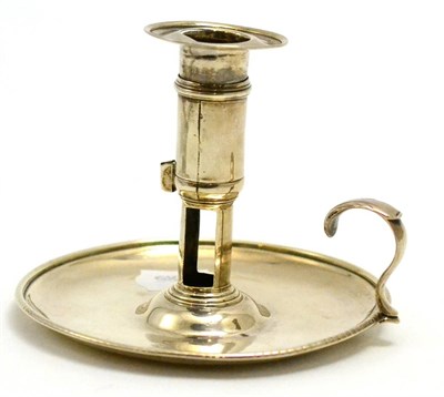 Lot 166 - A George III silver chamber candlestick, London hallmark