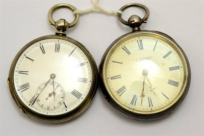 Lot 191 - A silver pocket watch signed E.C.Mitchell, Liverpool, 1891, lever movement signed and numbered 749