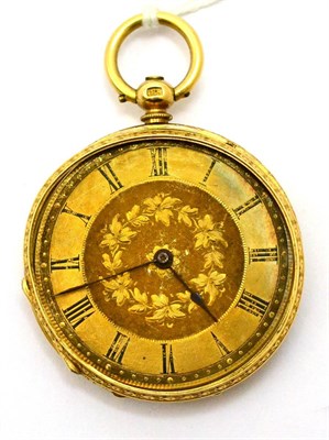 Lot 262 - A lady's fob watch, retailed by Snow & Son, Ripon, circa 1900, cylinder movement signed...