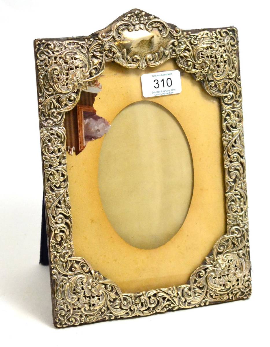 Lot 310 - A Victorian silver photograph frame