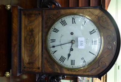 Lot 530 - A Regency mahogany striking table clock, signed Loof, Tunbridge Wells, arched case, brass...