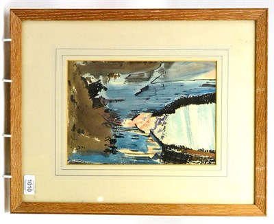 Lot 1010 - James Miller ARSA, RSW (1893-1987) ";Daroca";, signed and inscribed, mixed media, 29cm by 20cm