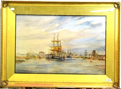 Lot 1015 - Richard Short (1841-1916), ";Cardiff 30 Years Ago";, signed, dated 1916 and inscribed with the...