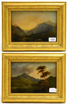 Lot 1031 - Follower of Richard Wilson (1714-1782) Ullswater and Dalbadarn, North Wales, a pair of...