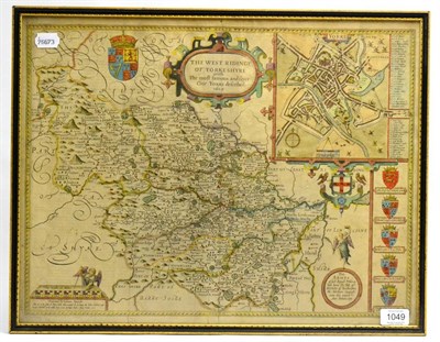 Lot 1049 - A John Speed map of The West Ridings of Yorkshire, 1610 Sudbury & Humbell